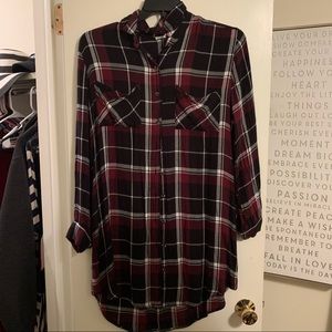 Plaid Shirt Dress